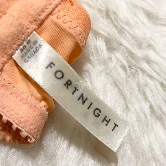 FORTNIGHT coral Mira longline wireless bralette - Picture 5 of 7